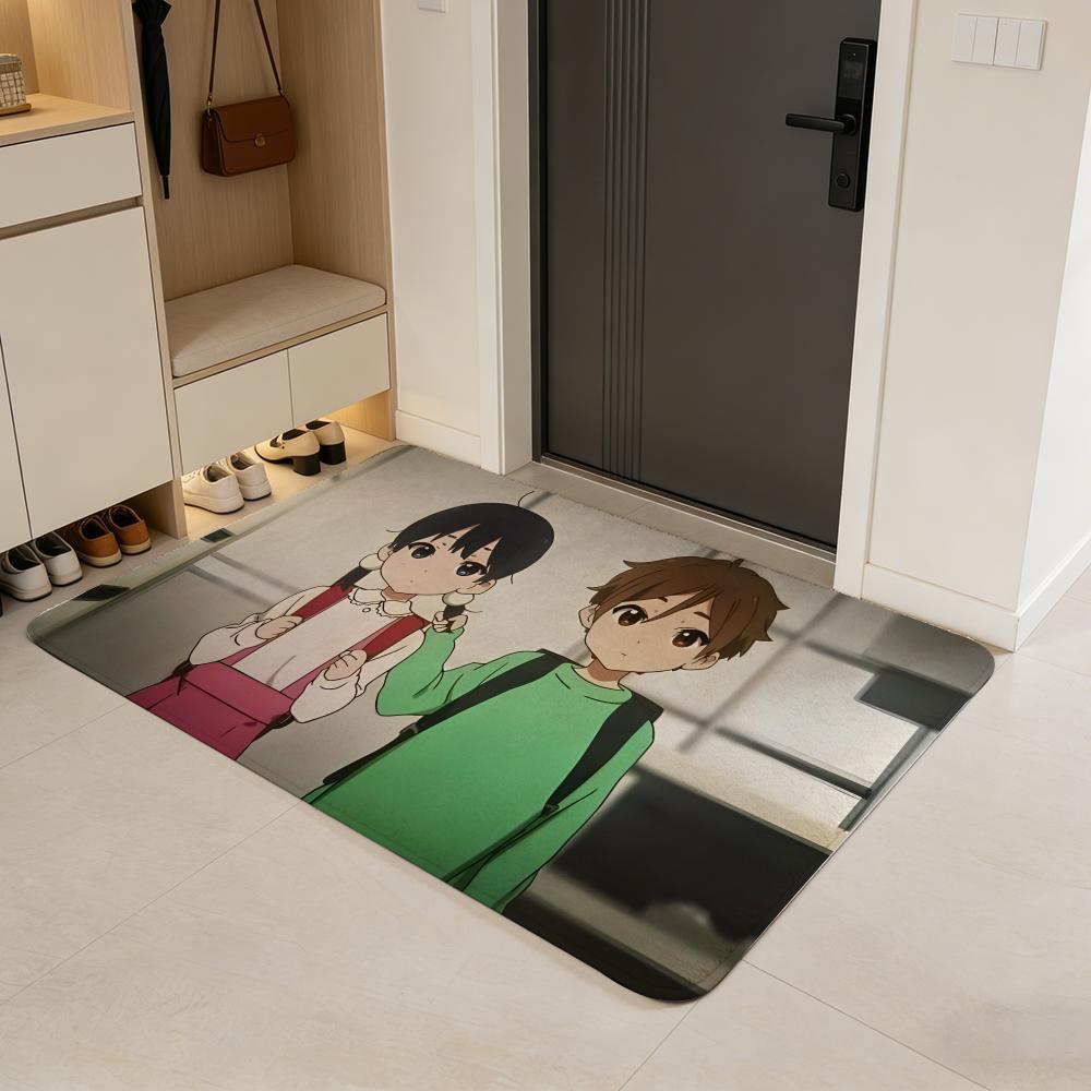 

movie T-Tamako Love Story Floor Mat Flannel Door Mat Non-Slip Absorbent Washable Indoor Home Rug 40x60cm