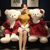 Cute Couple Bear Teddy Bear Doll Plush Toy Wear Skirt Hug Bear Doll Wedding Wedding Press Doll