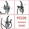 PZ22 Carburetor for CRF70 XR70R Win 100-125CC ATV/Motorcycle