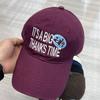 Street embroidery alphabet baseball cap men's and women's sun hat versatile soft top shows the face small cap tide