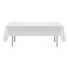 VEVOR White Tablecloths for Rectangle Tables, 10 Pack, 60 x 102 Inches, Reusable and Machine Washable Table Clothes