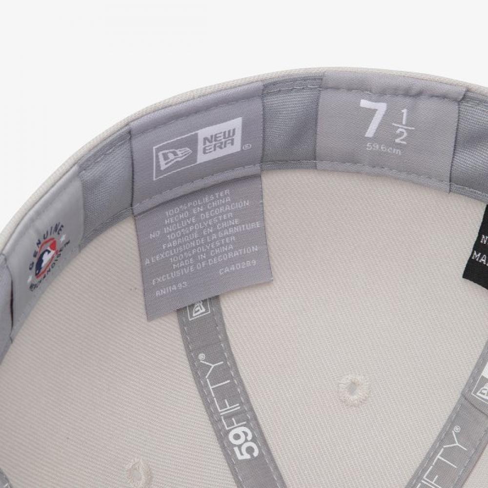 New Era Mlb La Dodgers Fitted Cap Outline Stone