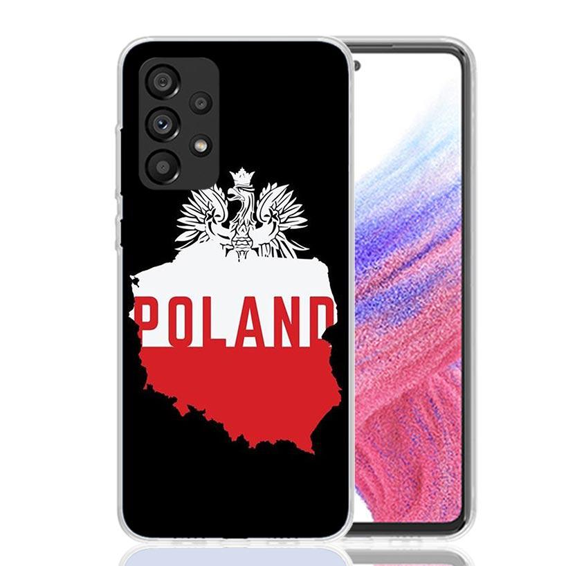 Poland Flag Phone Case For Samsung Galaxy A17 A16 A14 A15 A13 A57 A56 A54 A55 A53 A37 A36 A34 A35 A33 A26 A24 A25 A23 Galaxy A17