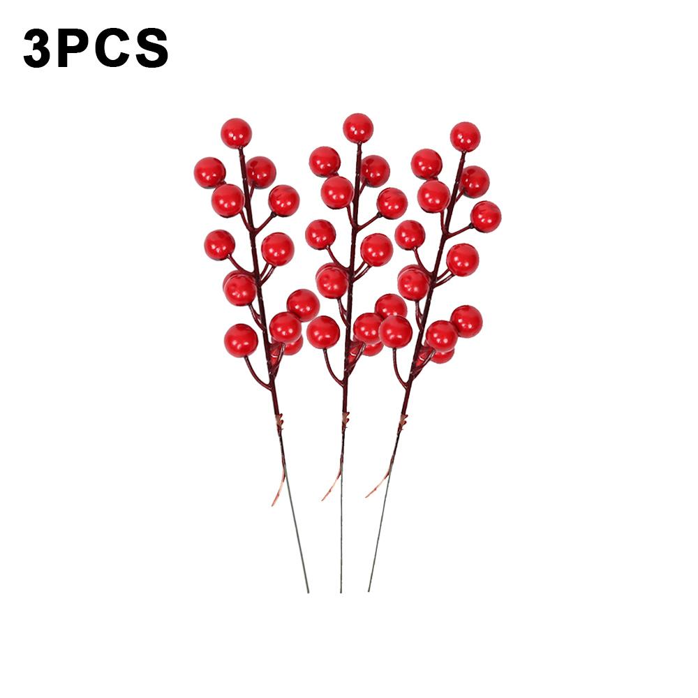 12/1 Stück Weihnachten Rote Beeren Künstliche Frucht Stechpalmenbeere Staubgefäß-Strauß Für Weihnachten Hochzeit Party Dekoration Haus DIY Bastelarbeiten