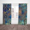 2pcs- Bohemian Round-wheel Polyester Curtains, Bathroom, Bedroom, Living Room, and Home Room Decorative Curtains