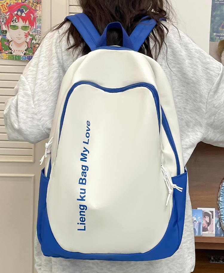 Schoolbag Korean version ins casual backpack large capacity college style, fashion backpack personalized female junior high school college student