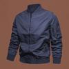 Spring and Autumn Solid Color Flight Jacket Baseball Collar Large Size Youth Handsome Jacket Men