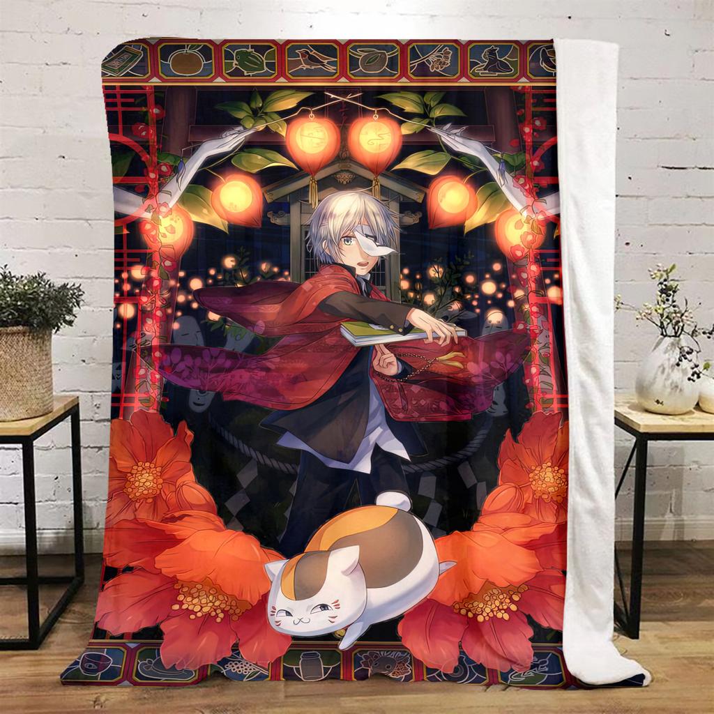 Natsume's Book of FriendsPlush Blanket Soft Comfortable All Seasons Perfect Sofa Office Naps Outdoor Travel Makes Great Gift