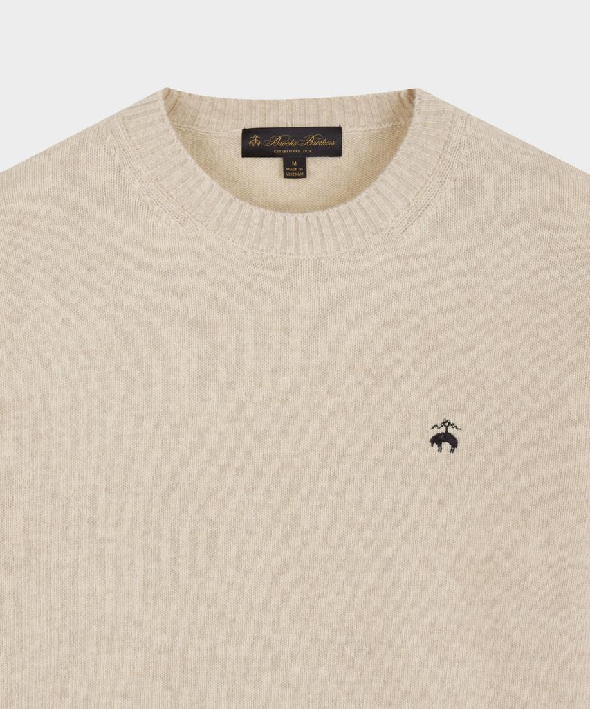 BROOKS BROTHERS Wool Solid Sweater (Ivory) (Bbwrmog402)