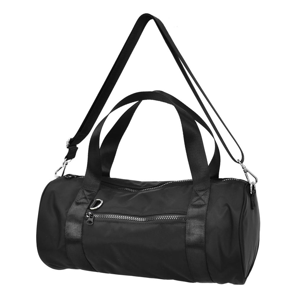 Roll Boston Bag with Shoulder Strap NSR-30725 Black