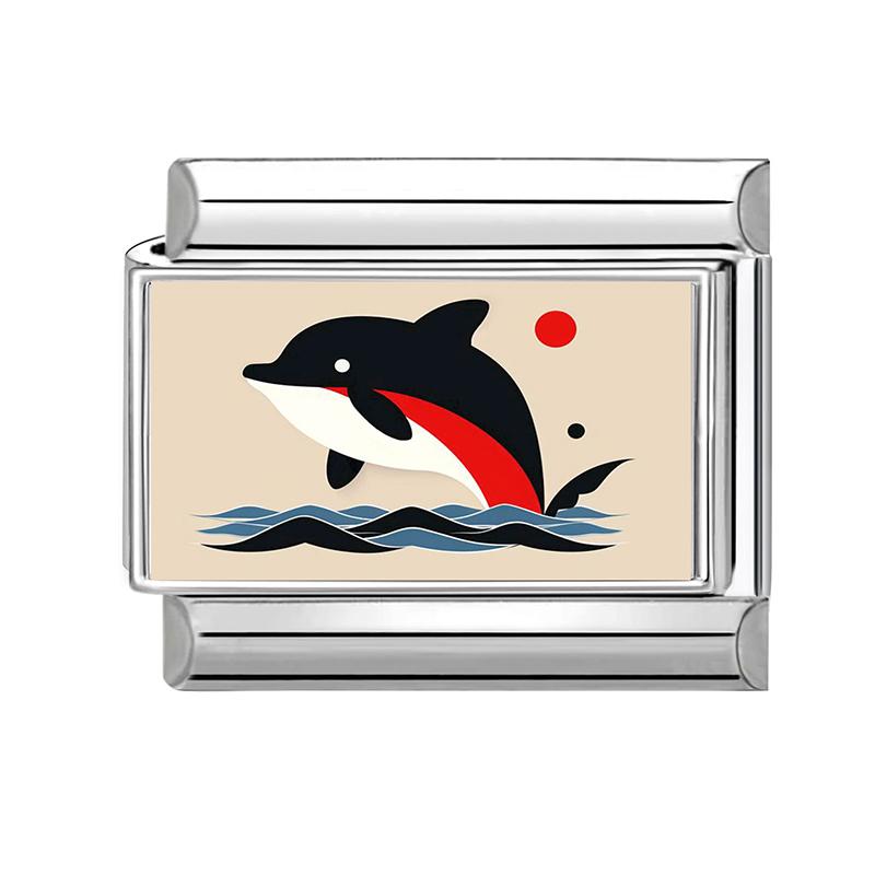 

New Design Lovely Animal Series Love Planet Italian Charm Link Fit 9MM Bracelet Stainless Steel Women Men DIY Making Gift