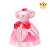 Super Mario Prinzessin Peach Cartoon Rollenspiel Kostüm Halloween Cosplay Kleid
