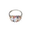Fashion Unique Color Zirconia Ring New Light Luxury Exquisite Retro Ladies Wedding Jewelry Accessories Birthday Gift
