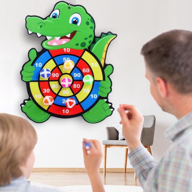 Placă de darts creativă, țintă animală, minge lipicioasă, aruncare, minge lipicioasă, jucării pentru copii