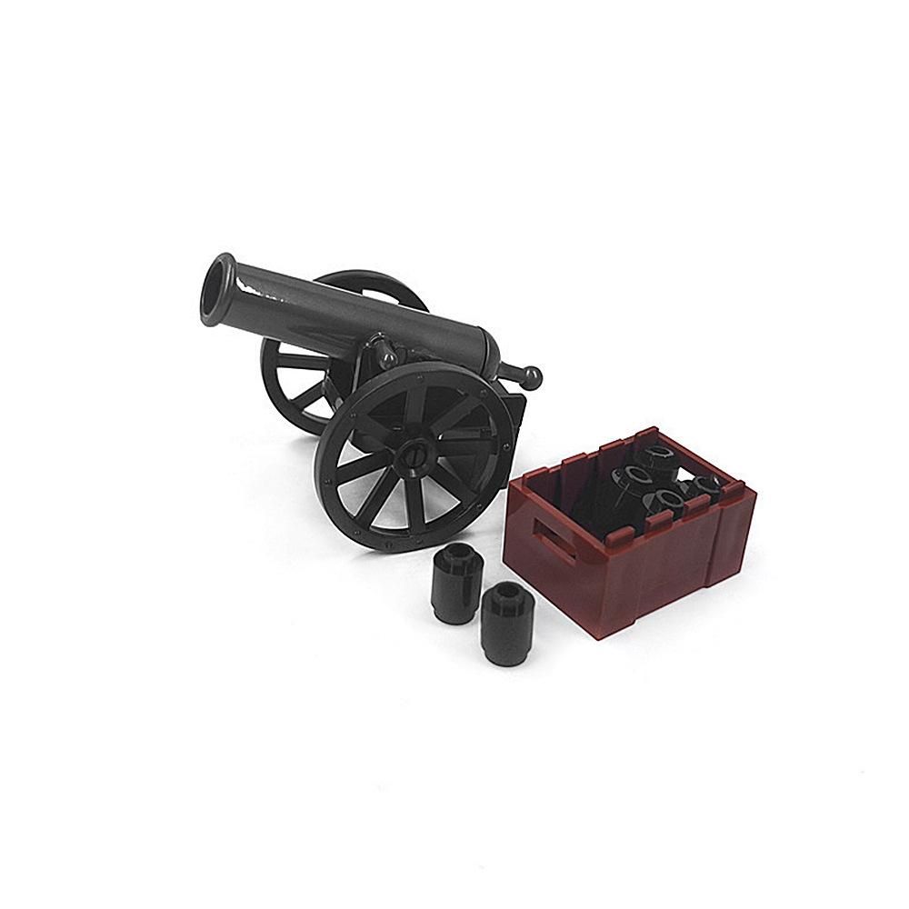 

Средневековый военный орудийный грузовик пушка солдат миниатюрный небольшой строительный блок пиратский корабль сцена орнамент игрушка