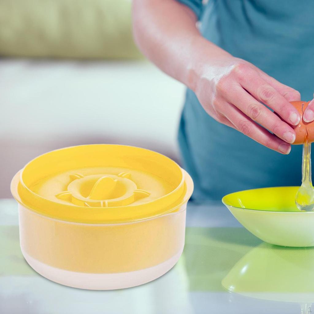 Eiertrenner, 13 x 7 cm, großes Fassungsvermögen, kann 5 Eier verarbeiten, praktisches Sieb, Backwerkzeuge