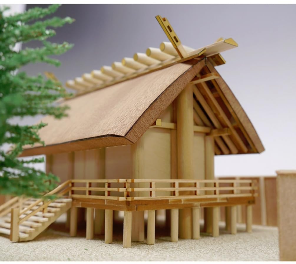 Woody Joe Shrine Wooden Model Assembly Kit 1/150 Shinmei-zukuri (Building)