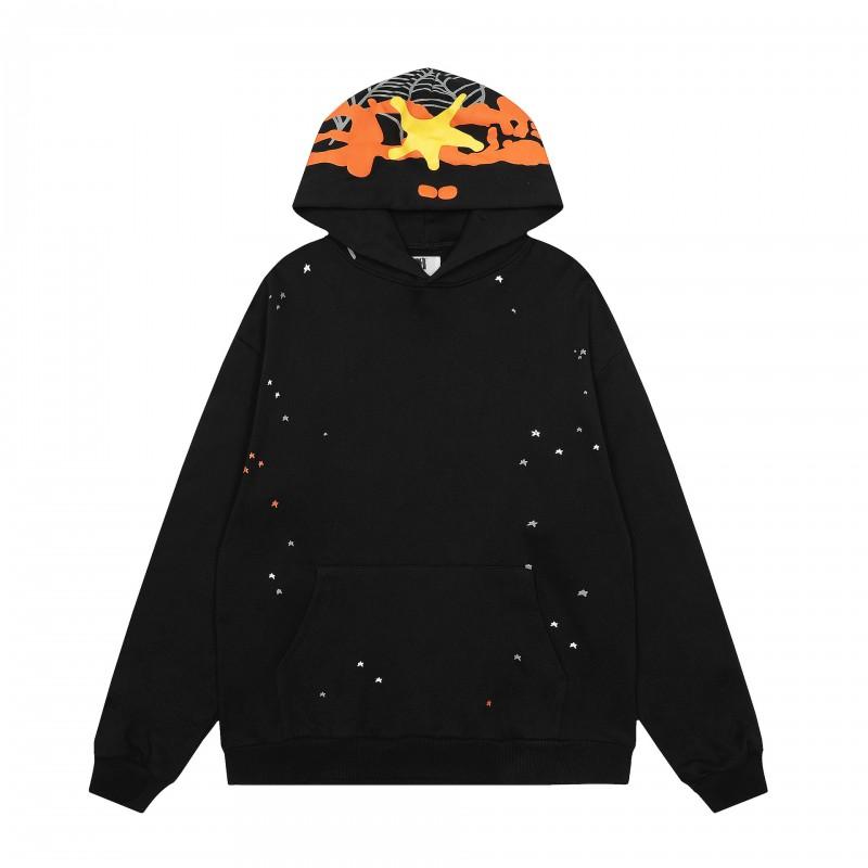 Felpa Oversize Unisex con Stampa di Lettere Metallizzate Stile Hip Hop Felpa in Cotone Uomo Abbigliamento Casual Invernale