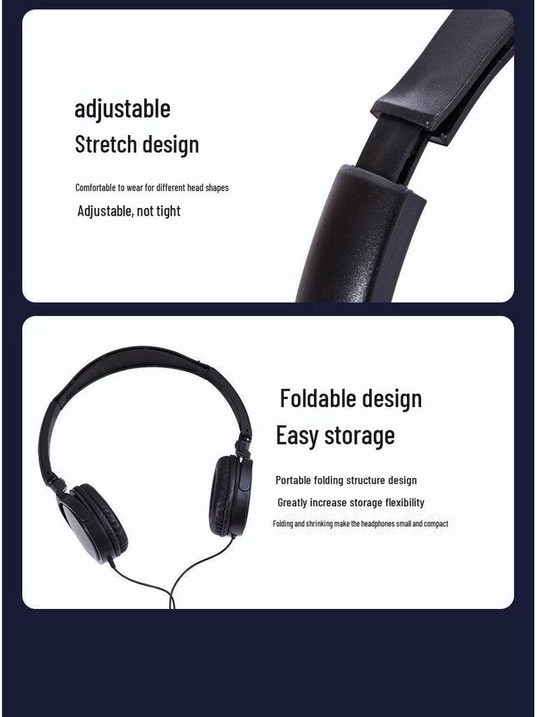Universal Over-Ear Headphones for Electric Keyboard, Guitar, and Piano (2m-3m Cable, 6.5 To 3.5mm Adapter)