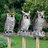 Lifelike Owl Bird Deterrent Garden Plastic Owls To Keep Birds Away Waterproof Sunscreen Owl To Scare Birds Away Owl for Birds