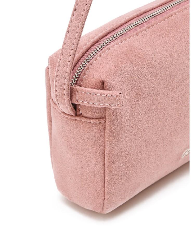 Athe Vanessabruno Pink Suede Fabric Mini Tote S Aawa6E013P2