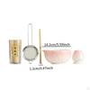 5-teiliges Matcha-Set, Porzellan, handgefertigt, chinesische traditionelle Utensilien für Teeliebhaber Schale