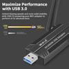 Wireless USB Network Adapters with Dual Antennas USB Wi-Fi Dongle Wireless Network Card 5G/2.4G for Laptop Computer Desktop PC