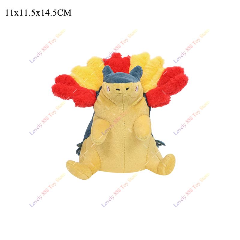 Lucario Plush Dolls Toys Anime Garchomp Riolu Shiny Mimikyu Porygon Bidoof Ninetales Soft Stuffed Animal Peluche Gifts