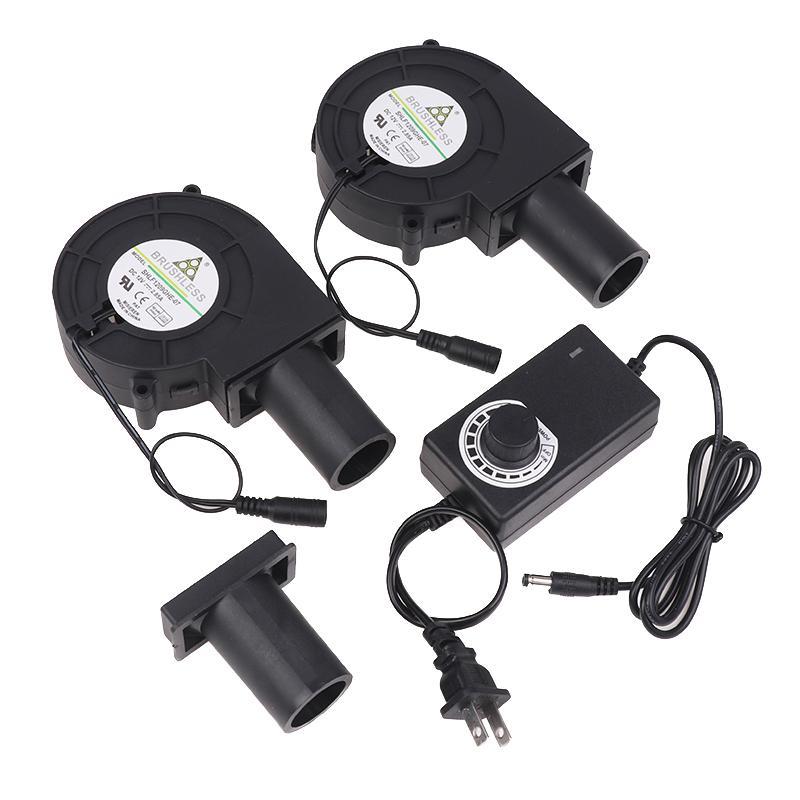 1/2/3Pcs 220V To 12V Adjustable Blower Fan Large Air Volume Turbo Fan For Outdoor Camping BBQ Cooking Charcoal Starter