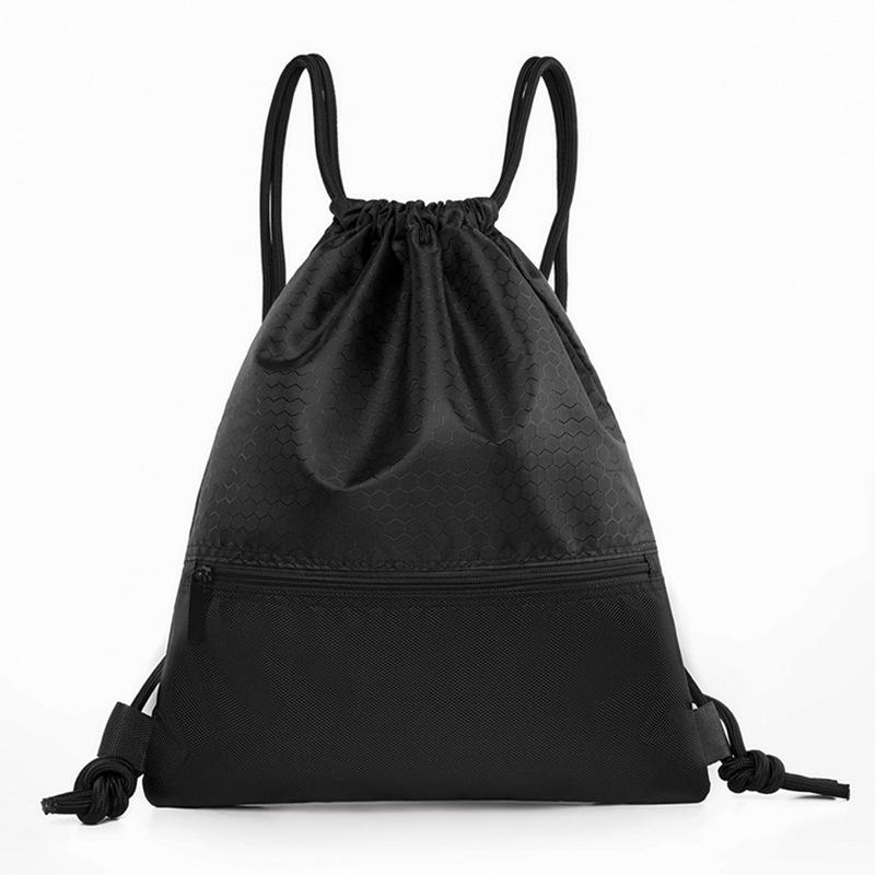 Large Capacity Outdoor Basketball Oxford Cloth Drawstring Backpack with Printed Logo