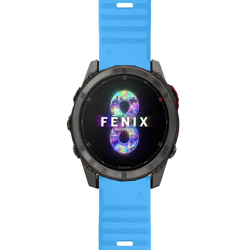 Watch Band for Garmin Fenix 8 E 5x 6x Pro 7x Pro Sapphire Solar, Quickfit Watch Bands for Garmin Enduro Tactix Delta Rubber