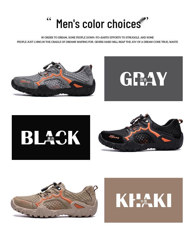 Men's Breathable Mesh Sports & Casual Hiking Shoes - Lightweight & Soft Sole for Summer