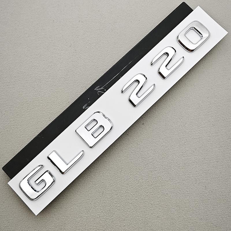 

3D ABS Car Letters Logo GLB 220 GLB 250 Rear Trunk Badge Emblem Decals For Mercedes benz GLB220 GLB250 X247 Auto Accessories