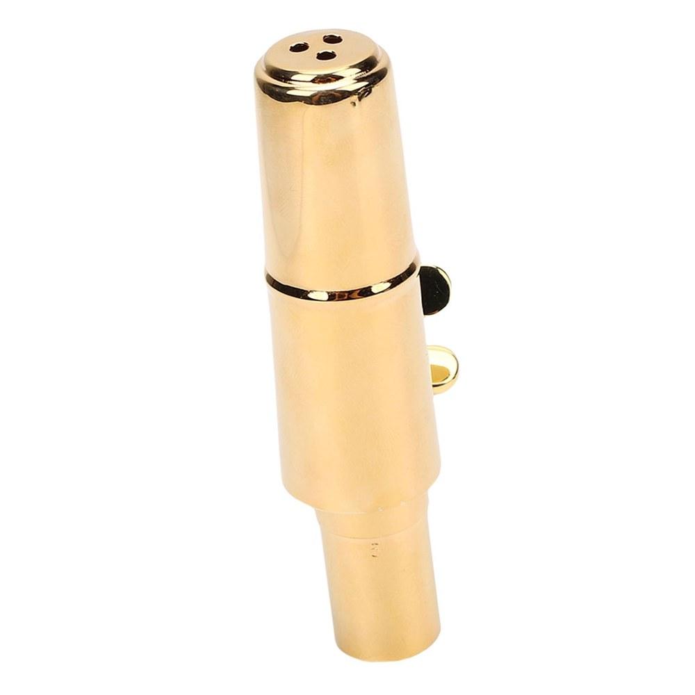 Generic Tenor Saxophone Mouthpiece Brass Bb Saxophone Mouthpiece with Cap and 3 Components Suitable for Beginners Professionals Jazz Bands Marching