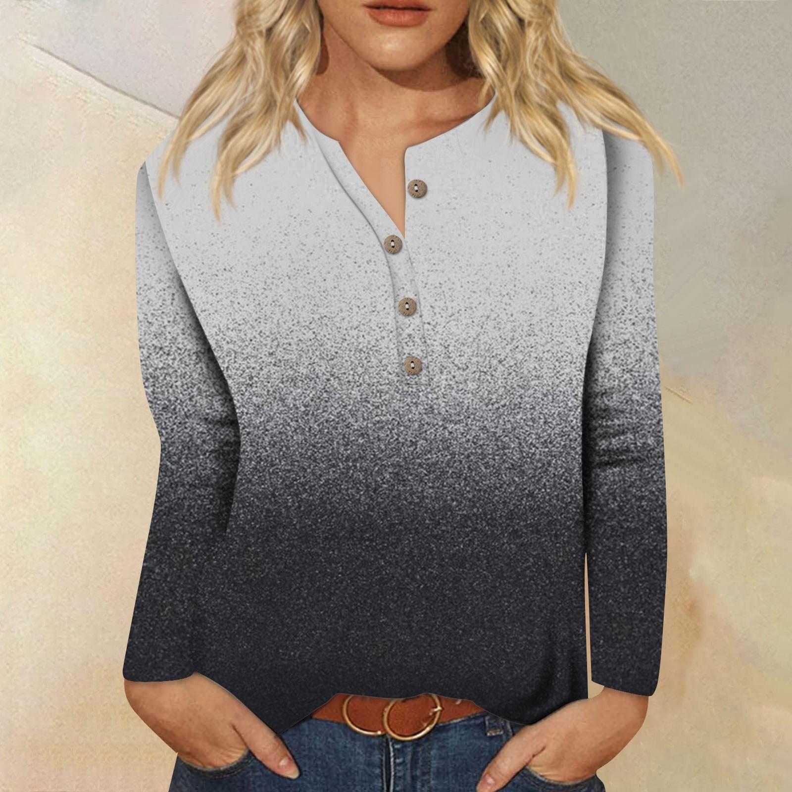 

Новий жіночий комір із ґудзиками, модний принт, довгі рукави, ретро-принт, футболка, тонкий топ, повсякденні топи XXXXXL