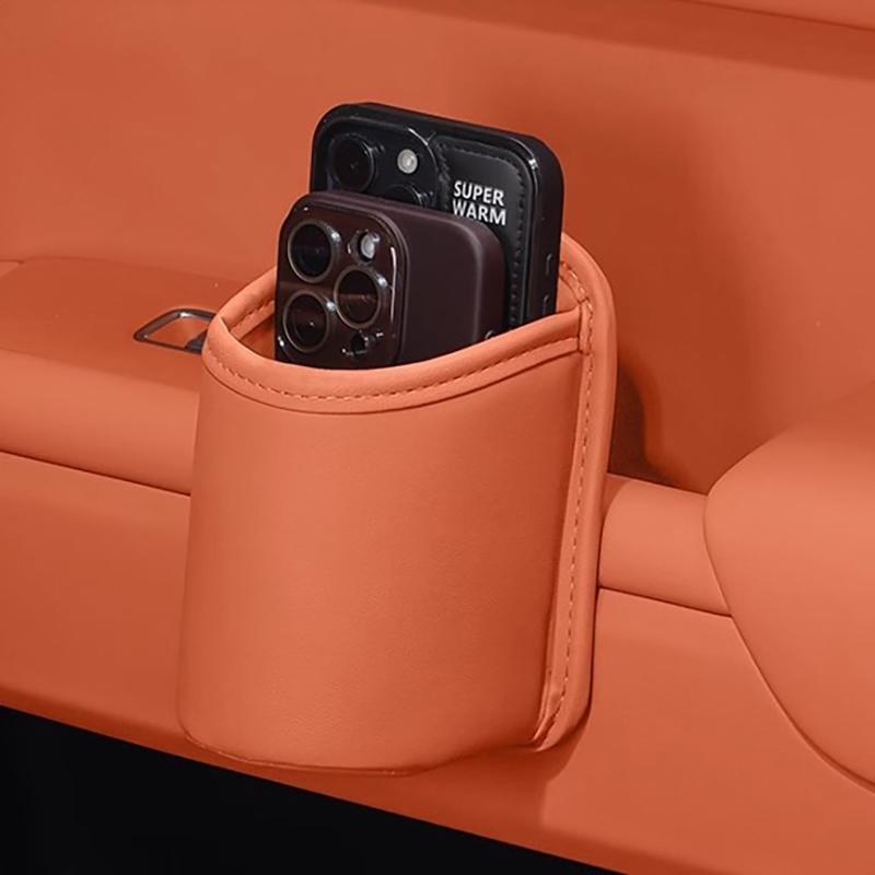 Pu Car Door Cup Holders, Car Beverage Holders, Storage Trays, Automatic Rear Seat Cup Holders