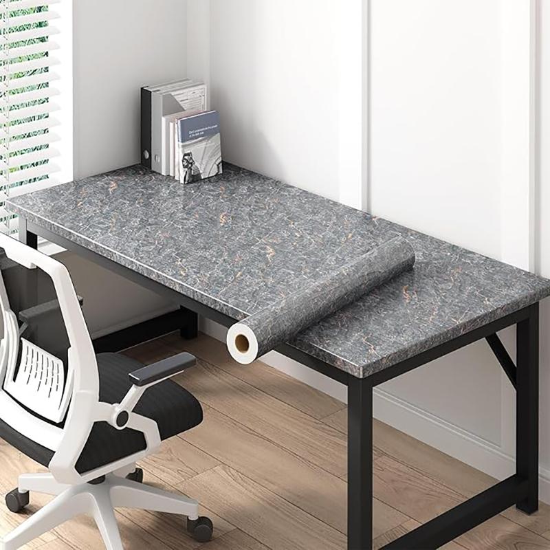 Marble Kitchen Oil-proof Film Stove Waterproof and Oil-proof Self-adhesive Wallpaper Countertop Cabinet Renovation Tile Sticker