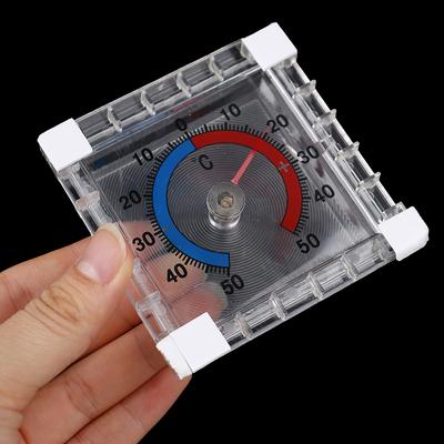 Household Window And Door Thermometer, Square Plastic Pointer Thermometer, Outdoor Window Temperature Measurement Tool