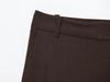 European & American Women's Early Autumn Fashion: Casual Belted Vest & High Waist Straight-Leg Pants Set