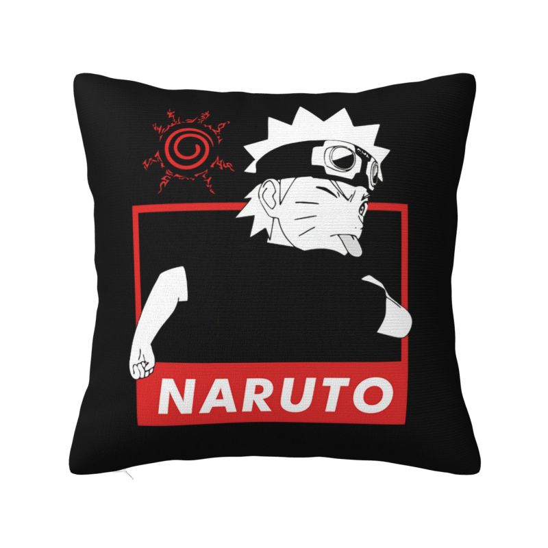 Custom Nordic Uzumaki Anime Cushion Cover Polyester Harajuku Manga Pillow Case