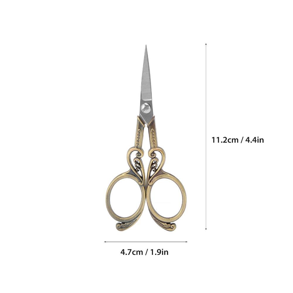Vintage Stainless Steel Craft Scissors High Sharpness Effort Saving Embroidery Scissors Sewing Shears Needlework Projects