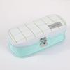 Macaron Colorblock Large Capacity Art Student Pencil Case - Double Layer Oxford Cloth Paintbrush Storage Bag
