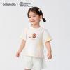 Balabala Girls' Hongshan Zoo IP Short Sleeve T-Shirt