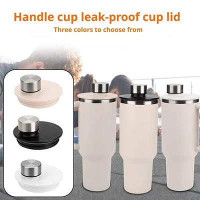 Reusable Leak-Proof Cup Lid Food Grade High Temp Resistant Direct Drinking Cup Lid Pouring Design Lid Replacement for Tumbler