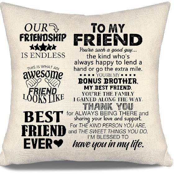 To My Bonus Daughter Gift Ideas Throw Pillow Covers for Bonus Daughter from Bonus Mom Bonus Dad Birthday Graduation Thanksgiving