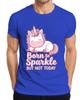 Born To Sparkle But Not Today Unicorn Kids Gift Cute Unisexs Tshirt