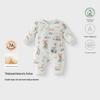Thickened Padded Pure Cotton Baby Bodysuit: Warm Crawling Onesie for Newborns & Toddlers, Autumn Winter