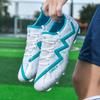 32-45 Football Shoes Men's High-top Football Boots Large Size Long Nails Leather Boys Soccer Shoes