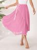 Fusta de balet pentru femeie fete peste eșarfă Fusta tutu cu talie elastică Fusta de dans transparentă