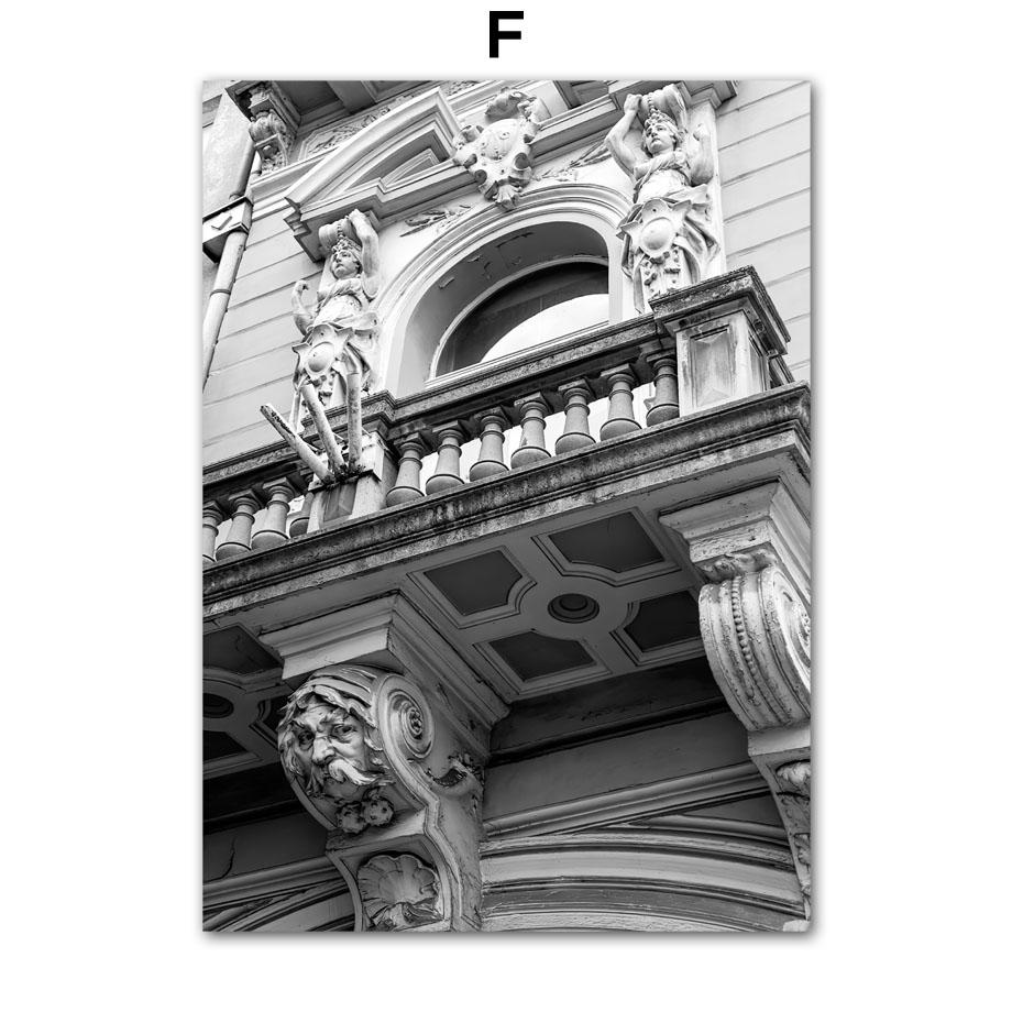 Modern London City Landmark Landscape Wall Art Canvas Painting Black White Poster Big Ben Bus Dandelion Pictures Home Room Decor